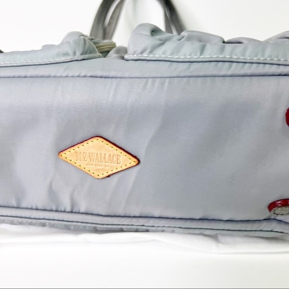 Mz Wallace Light Gray Tote Purse Silver - Picture 13 of 16